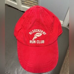 Red Polo Cap with Embroidered Logo